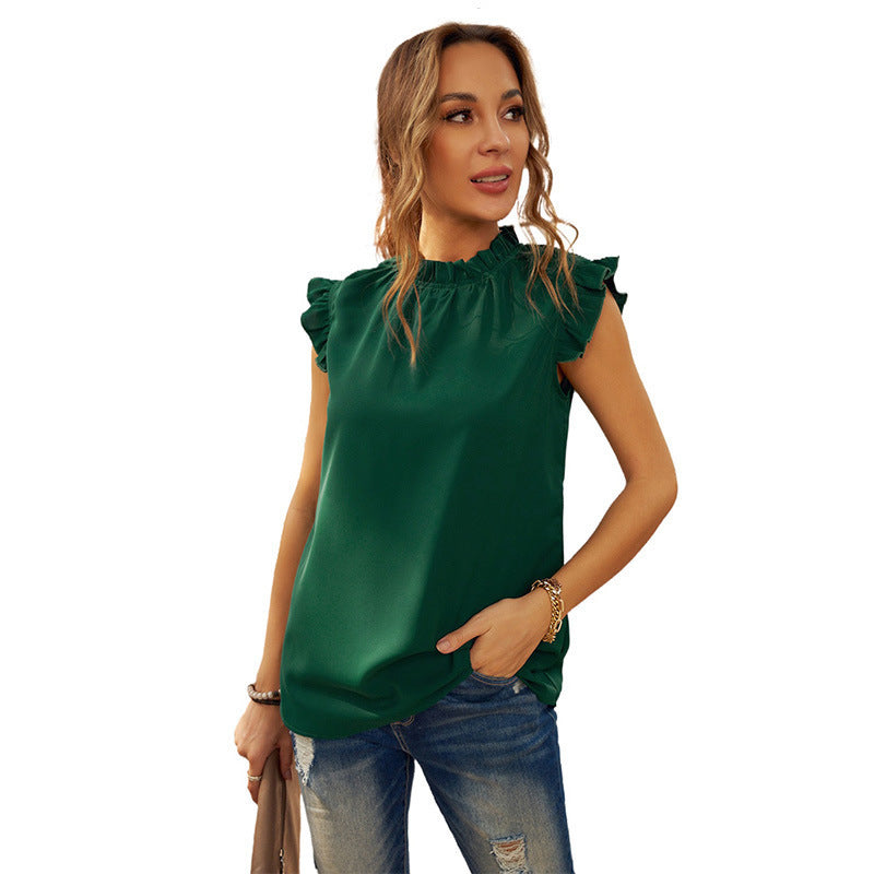 Damen Elegante Bluse mit Rüschendetails R&B