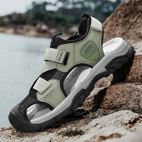 Damen Sportliche Outdoor-Sandalen mit verstellbaren Riemen und rutschfester Sohle R&B