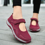 Damen Sweat-Sneakers mit verstellbarem Klettverschluss R&B