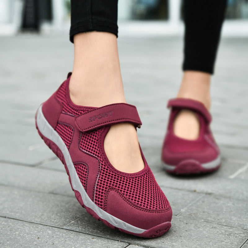 Damen Sweat-Sneakers mit verstellbarem Klettverschluss R&B