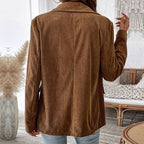 R&B | Blazer Corduroy Tailliert Doppelreihig mit Revers