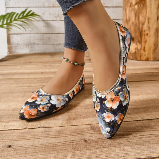 Damen elegante Ballerinas mit buntem Design R&B