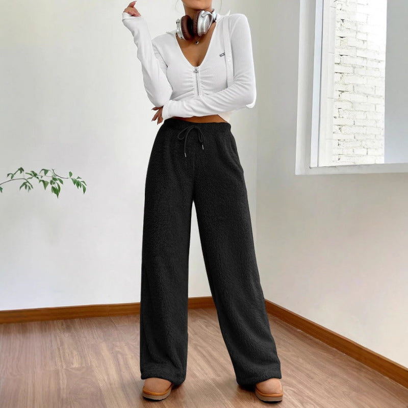 Damen Flauschige Relax-Hose im lässigen Schnitt R&B