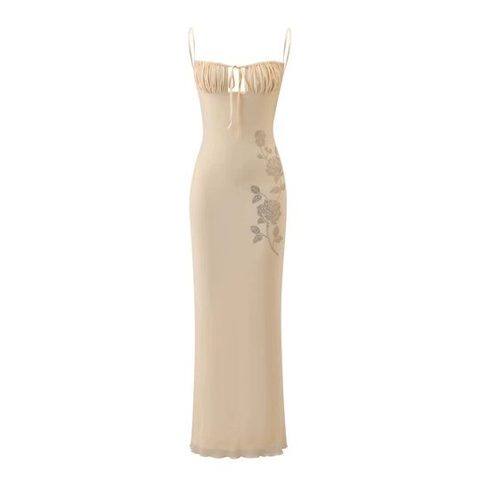 Damen Elegantes Maxi-Kleid mit Spitzendetails und raffiniertem Schnitt R&B