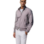 Herren stylische Freizeitjacke mit hohem Kragen und praktischen Taschen R&B