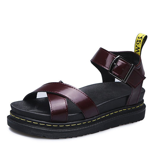 Damen Riemensandalen mit ergonomischem Fußbett und verstellbarem Schnallenverschluss R&B