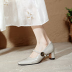 Damen elegante und bequeme Pumps mit verstellbarem Rahmen