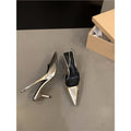 Damen elegante Slingback-Pumps mit schickem Metallic-Finish R&B
