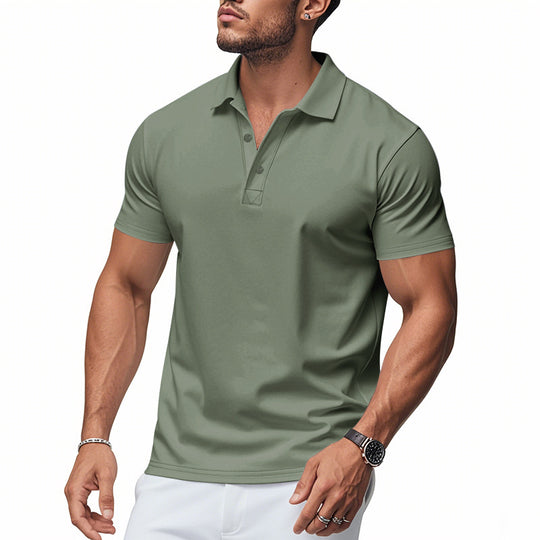 Herren Polohemd mit modernem Schnelltrocknungsstoff und eleganter Passform R&B