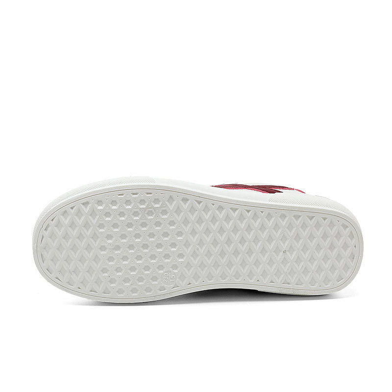 Damen Sportliche Sneaker mit perforiertem Obermaterial und robustem Gummizug R&B