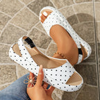Damen Offene Sommerschuhe mit gepolstertem Fußbett R&B