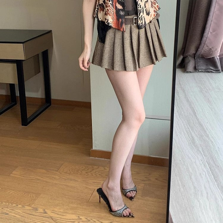 Damen elegante Stiletto Mules mit funkelnden Strassverzierungen R&B