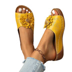 Damen Komfortable und dekorative Mules mit floralem Design R&B
