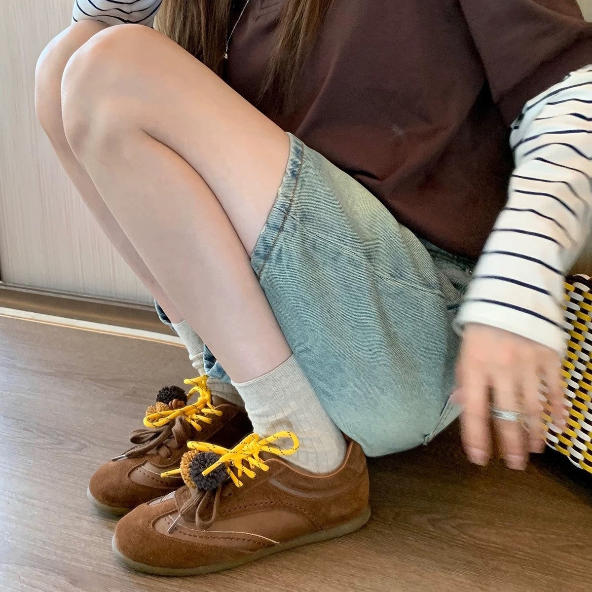 Damen Sneaker mit dekorativen Quasten und weichem Obermaterial R&B