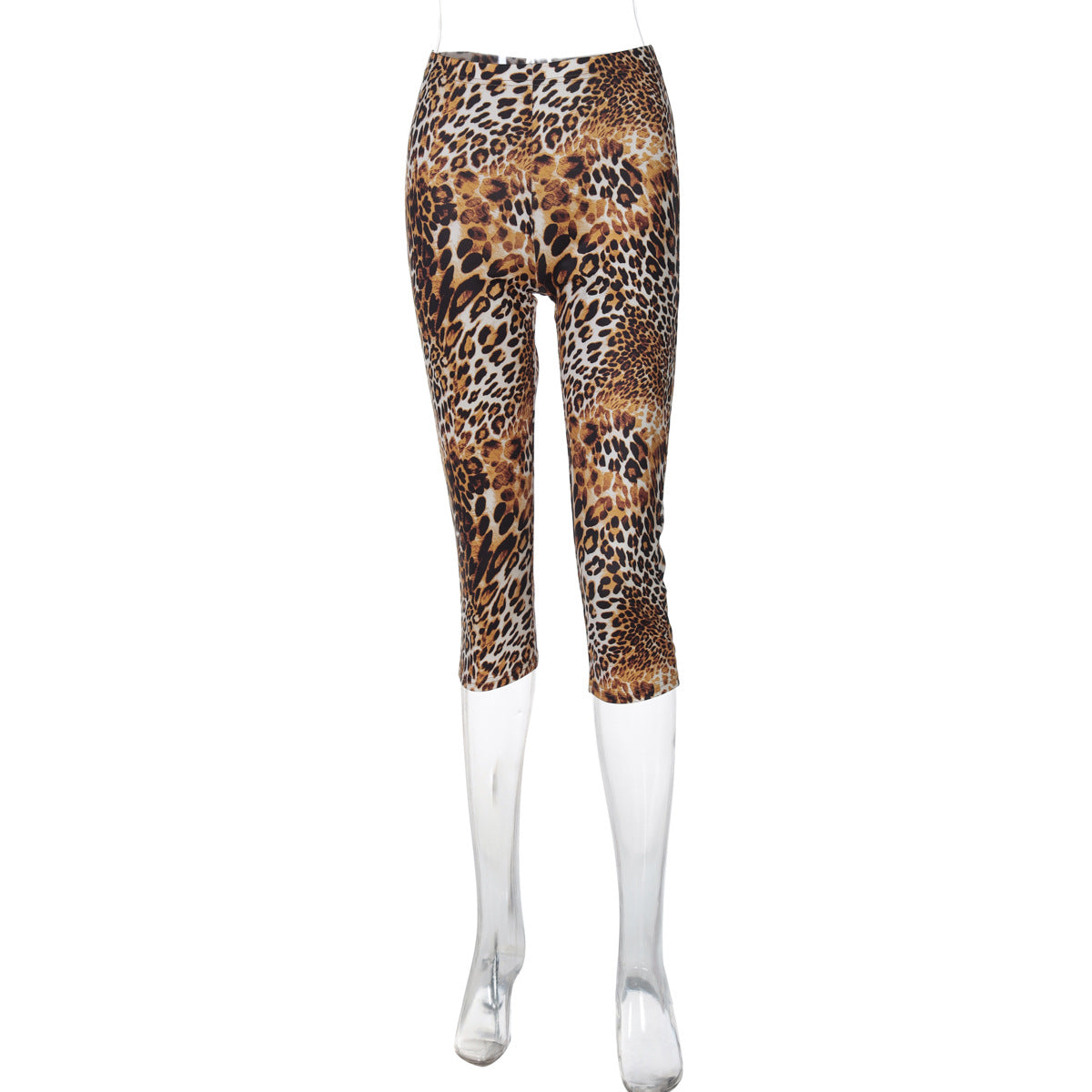 Damen Leggings im trendigen Leo-Muster mit komfortablem Stretch R&B