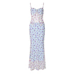 Damen Elegantes Maxikleid mit floralem Muster und raffiniertem Cut-Out R&B