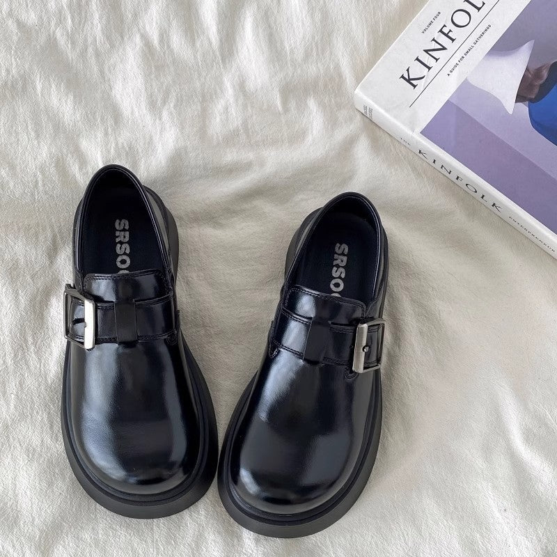 Damen Modische Chunky Clogs mit verstellbarem Schnallenverschluss und dickem Sohlenprofil R&B