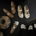 Damen Ballerinas mit modischen Schnallen und bequemer Innensohle R&B
