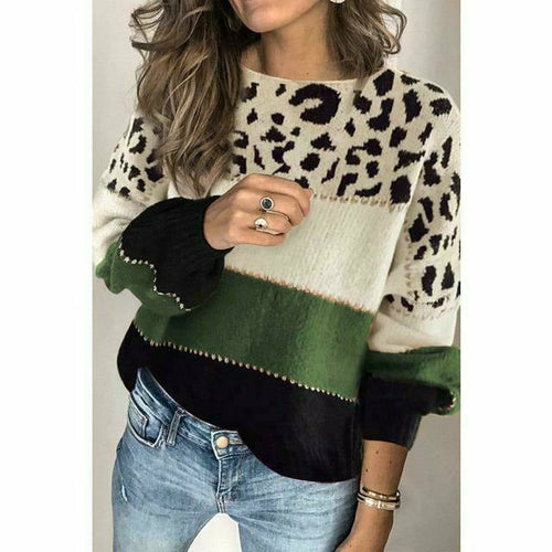 R&B | Pullover mit Leoparden Print