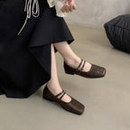 Damen modische Ballerinas mit funkelndem Riemchendesign R&B