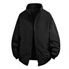 Herren praktische Übergangsjacke mit hohem Kragen und vielseitigen Taschen