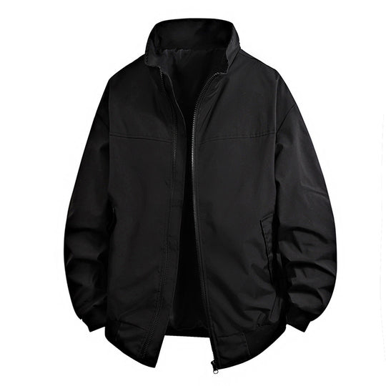Herren praktische Übergangsjacke mit hohem Kragen und vielseitigen Taschen R&B