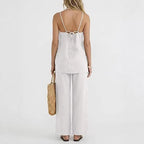Damen Leichte und luftige Sommerhose mit Tanktop R&B