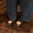 Damen Elegante Mary Jane Ballerinas mit verstellbarem Riemchen und hochwertiger Oberflächenstruktur R&B
