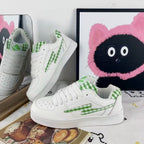 Damen Sneakers im modernen Karo-Design mit atmungsaktiven Materialien