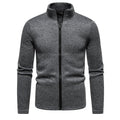 Herren Fleecejacke mit hohem Kragen und praktischem Reißverschluss