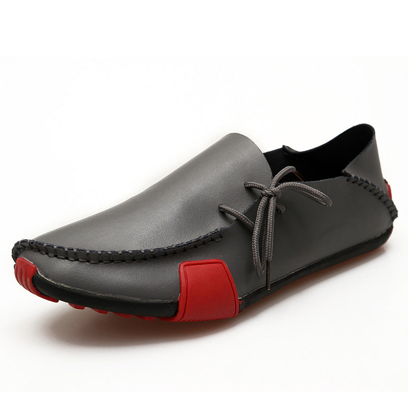 Damen Elegante Mokassins aus feinem Leder mit kontrastrierenden Details R&B