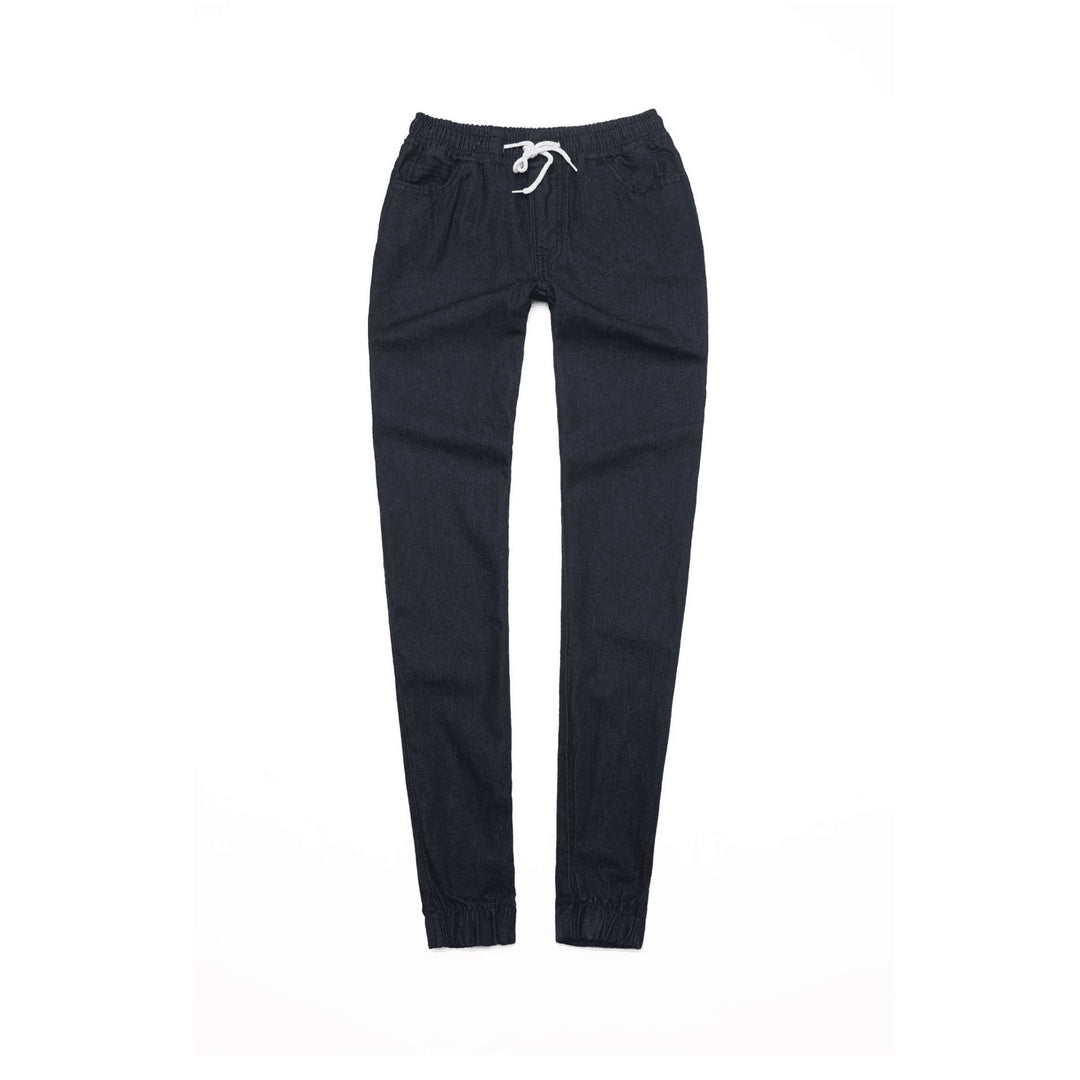 Damen Sportliche Denim-Jogginghose R&B