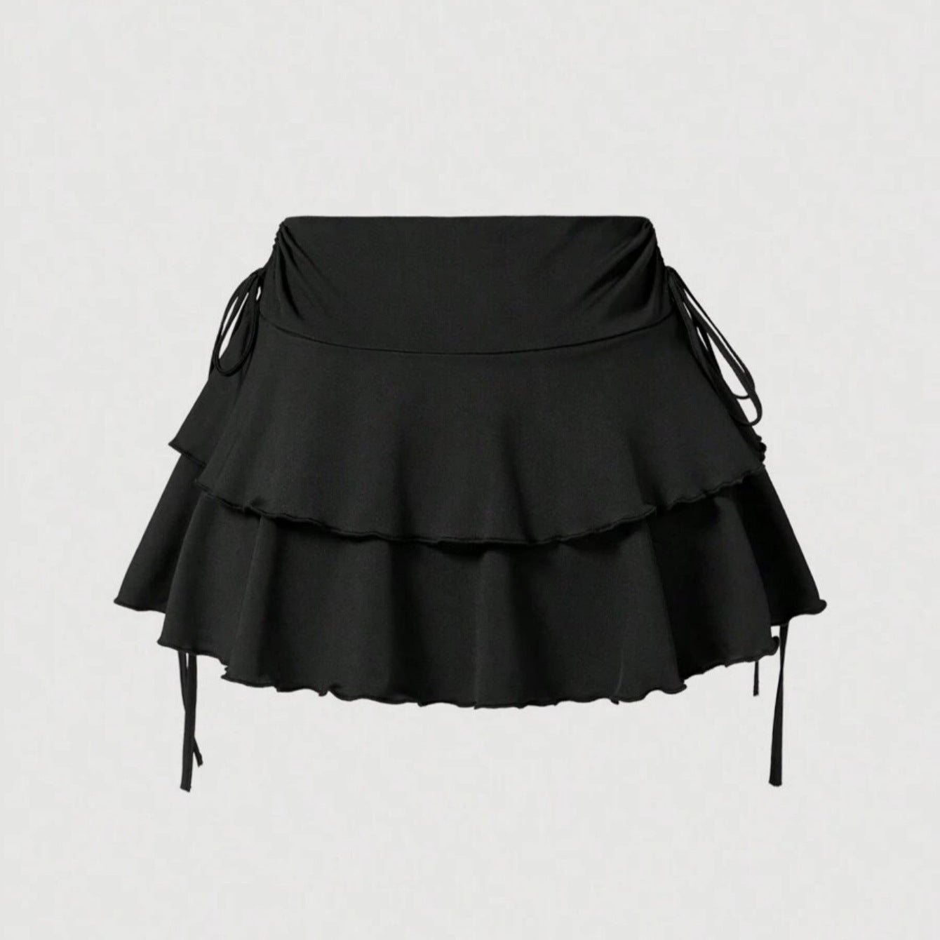 Damen Sommerliches Crop-Top und Mini-Rock Set R&B