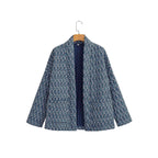 Damen Kimono-Jacke mit elegantem Muster und lockerer Passform R&B