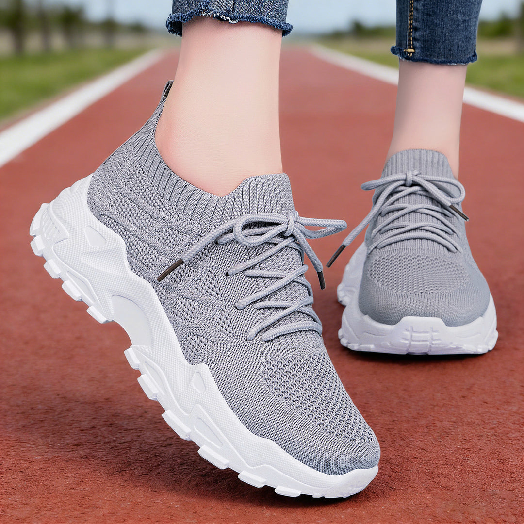 Damen Luftige High-Performance Laufschuhe mit elastischem Strickdesign R&B