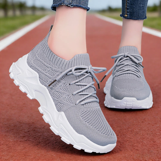 Damen Luftige High-Performance Laufschuhe mit elastischem Strickdesign R&B