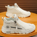 Damen Sportliche Sneaker mit praktischer Reißverschlussöffnung und stoßdämpfender Sohle