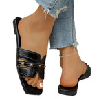 Damen Elegante und bequeme Mules mit edlen Verzierungen R&B