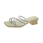 Damen elegante Sandaletten mit glitzernden Riemchen R&B