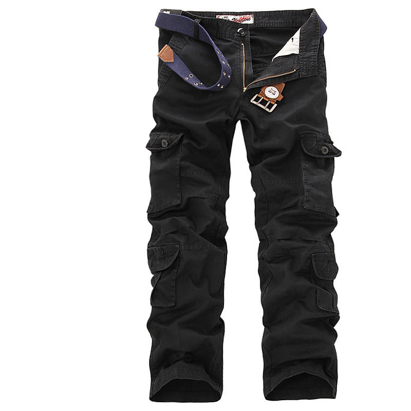 Herren Multifunktionale Cargo-Hose mit verstellbarem Bund und zahlreichen Taschen R&B