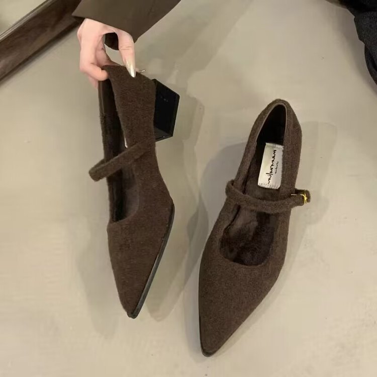 Damen elegante Ballerina-Schuhe mit modischem Riemchen und komfortabler Innensohle R&B