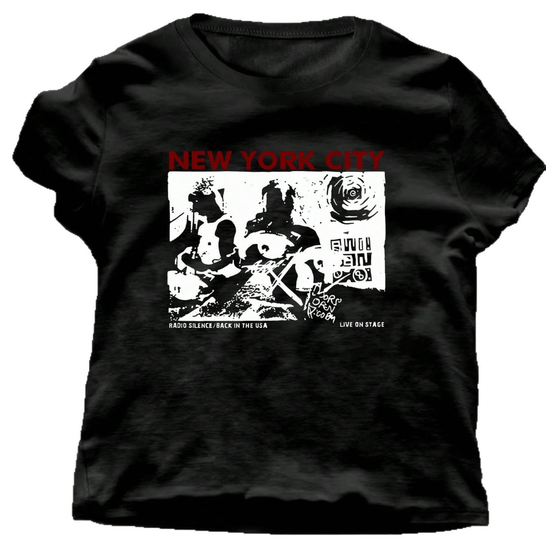 Damen Grafik T-Shirt mit kreativem New York City Motiv R&B