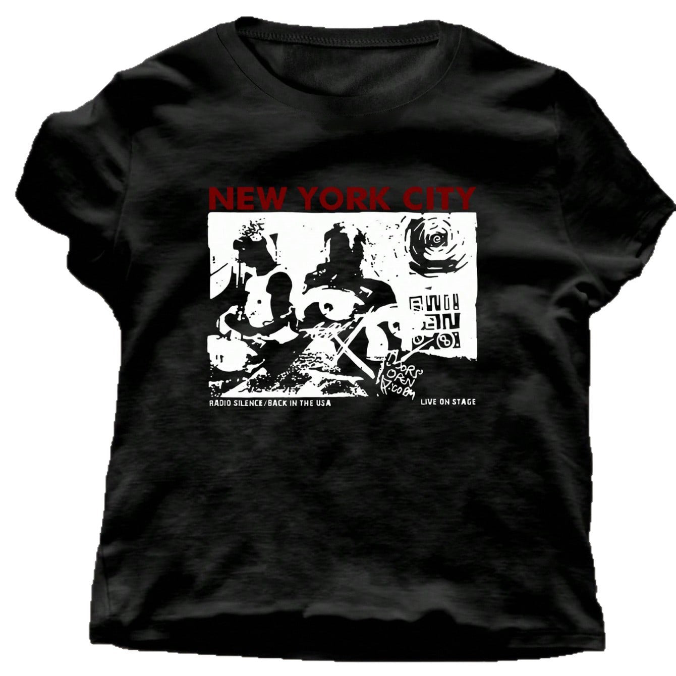 Damen Grafik T-Shirt mit kreativem New York City Motiv R&B
