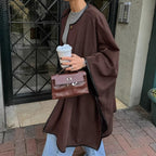 Damen versatile Wolle Cape R&B