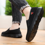 Damen Bequeme Slip-On Sneakers mit atmungsaktivem Obermaterial R&B