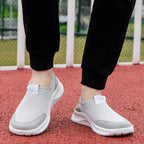 Damen Bequeme Slip-On Freizeitschuhe mit atmungsaktiver Netzstruktur R&B