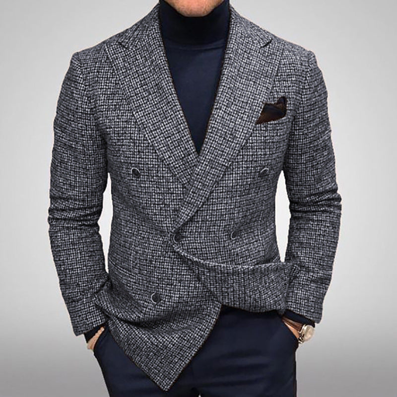 Herren elegante doppelte Brustjacke R&B