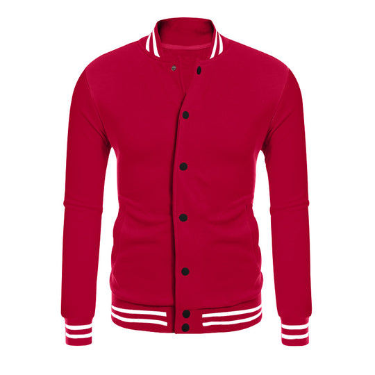 Herren Sport-Jacke im College-Stil mit praktischen Taschen und modernem Schnitt R&B