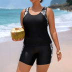Damen Sportliches Badeoutfit mit Floralprint R&B