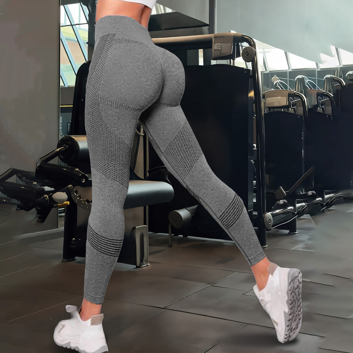 Damen Sport-Leggings mit hohem Bund und atmungsaktivem Design R&B